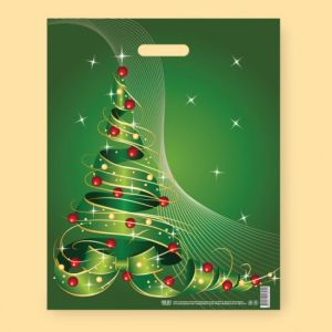 Кликни за увеличение Чанта "Коледна елха" 40х50 LDPE 30 µм 0