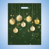 Чанта "Коледна украса", зелена, 40х50 LDPE 30 µм 0