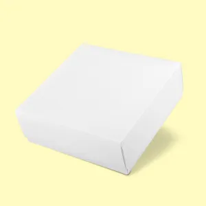 Подаръчна кутия с капак 22x22/8, бяла 0